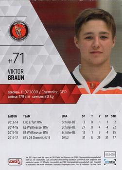 2017-18 Playercards (DEL2) #90 Viktor Braun Back