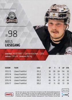 2017-18 Playercards (DEL2) #120 Nils Liesegang Back
