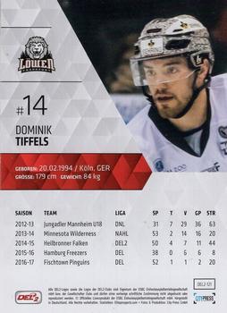 2017-18 Playercards (DEL2) #121 Dominik Tiffels Back