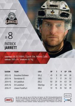 2017-18 Playercards (DEL2) #122 Patrick Jarrett Back