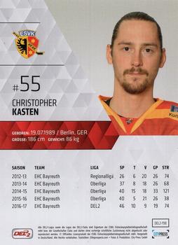 2017-18 Playercards (DEL2) #198 Christopher Kasten Back