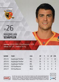 2017-18 Playercards (DEL2) #DEL2-202 Maximilian Schaffler Back