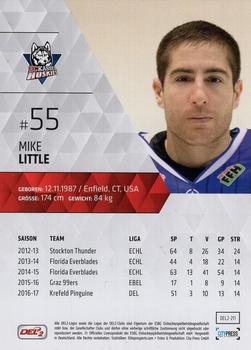 2017-18 Playercards (DEL2) #DEL2-211 Mike Little Back