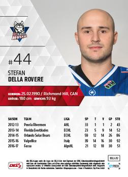 2017-18 Playercards (DEL2) #212 Stefan Della Rovere Back