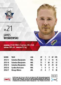 2017-18 Playercards (DEL2) #226 James Wisniewski Back