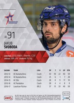 2017-18 Playercards (DEL2) #236 Jakub Svoboda Back