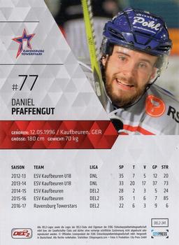 2017-18 Playercards (DEL2) #241 Daniel Pfaffengut Back