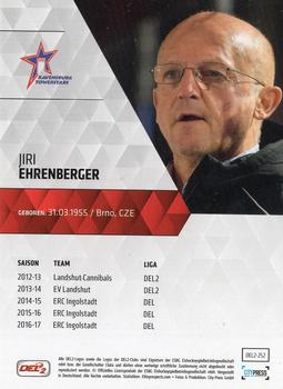2017-18 Playercards (DEL2) #252 Jiri Ehrenberger Back