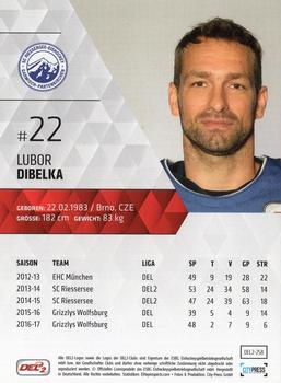 2017-18 Playercards (DEL2) #258 Lubor Dibelka Back