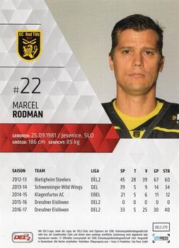 2017-18 Playercards (DEL2) #DEL2-279 Marcel Rodman Back
