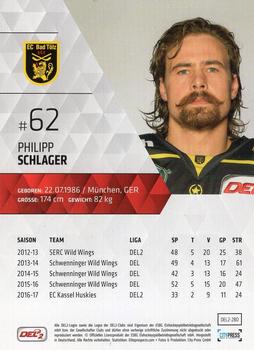 2017-18 Playercards (DEL2) #280 Philipp Schlager Back