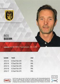 2017-18 Playercards (DEL2) #DEL2-298 Rick Boehm Back