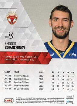 2017-18 Playercards (DEL2) #DEL2-306 Feodor Boiarchinov Back