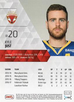 2017-18 Playercards (DEL2) #308 Kyle Just Back