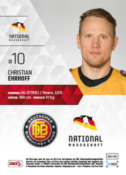 2017-18 Playercards (DEL2) #326 Christian Ehrhoff Back