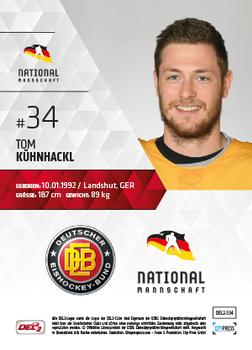 2017-18 Playercards (DEL2) #334 Tom Kuhnhackl Back