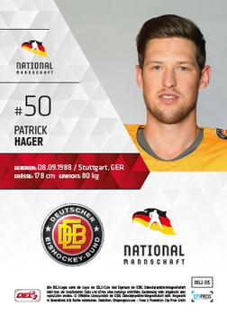 2017-18 Playercards (DEL2) #335 Patrick Hager Back
