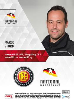 2017-18 Playercards (DEL2) #336 Marco Sturm Back