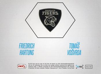 2017-18 Playercards (DEL2) #339 Friedrich Hartung / Tomas Vosvrda Back