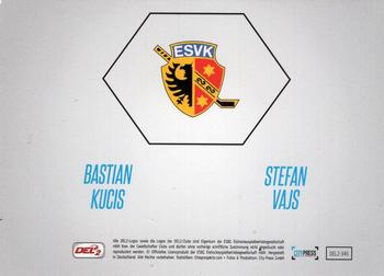 2017-18 Playercards (DEL2) #DEL2-345 Bastian Kucis / Stefan Vajs Back