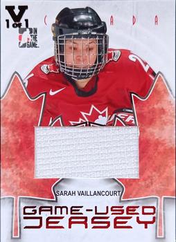 2015-16 In The Game Final Vault - 2007-08 In The Game O Canada - Game-Used Jersey (Gold Vault Stamp) #GUJ-40 Sarah Vaillancourt Front