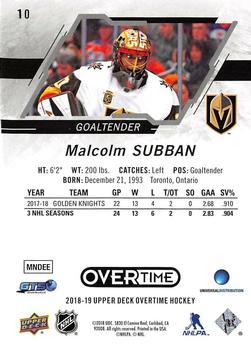 2017-18 Malcolm Subban Vegas Golden Knights Game Worn Jersey – “Inaugural  Season” - Photo Match – Team Letter
