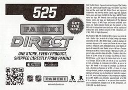 2018-19 Panini Stickers #525 Brock Boeser Back