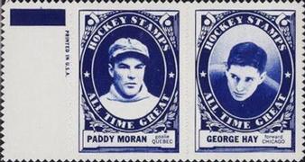 1961-62 Topps - Stamp Pairs #NNO Paddy Moran / George Hay Front