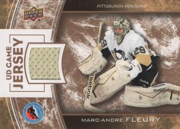 2014 Upper Deck NHL Hockey Hall of Fame Game Jerseys #HHOF-MF Marc-Andre Fleury Front