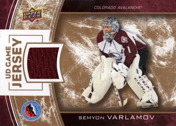 2014 Upper Deck NHL Hockey Hall of Fame Game Jerseys #HHOF-SV Semyon Varlamov Front