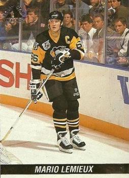 1992-93 SuperStar Heroes - Gold #NNO Mario Lemieux Front