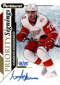2018 Upper Deck Fall Expo - Parkhurst  Priority Signings #PS-AA Andreas Athanasiou Front