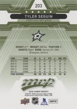 2018-19 Upper Deck MVP - Green Script #203 Tyler Seguin Back