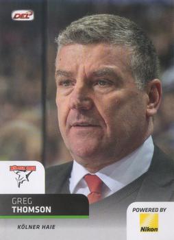 2018-19 Playercards Update (DEL) #465 Greg Thomson Front