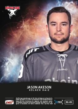 2018-19 Playercards Update (DEL) #493 Jason Akeson Back