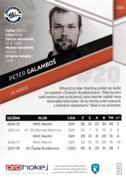 2018-19 SportZoo Tipsport Liga #084 Peter Galambos Back