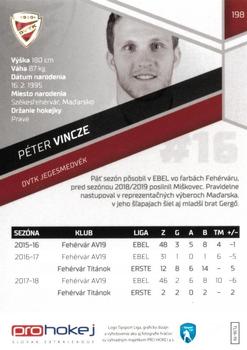 2018-19 SportZoo Tipsport Liga #198 Peter Vincze Back