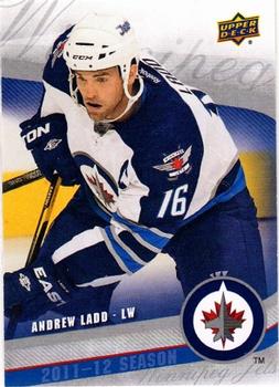 2011-12 Upper Deck Winnipeg Jets #2 Andrew Ladd Front