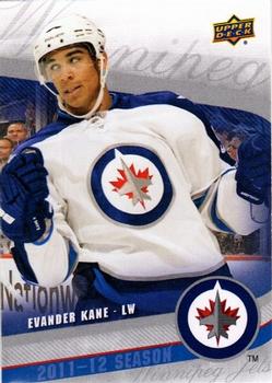 2011-12 Upper Deck Winnipeg Jets #9 Evander Kane Front