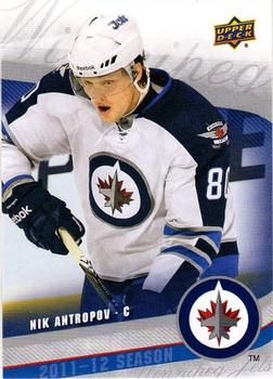 2011-12 Upper Deck Winnipeg Jets #11 Nik Antropov Front