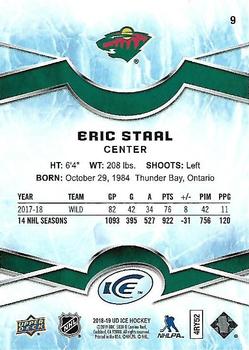 2018-19 Upper Deck Ice #9 Eric Staal Back