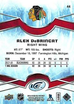 2018-19 Upper Deck Ice #44 Alex DeBrincat Back