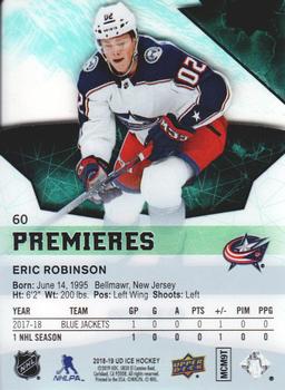2018-19 Upper Deck Ice #60 Eric Robinson Back