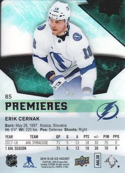 2018-19 Upper Deck Ice #85 Erik Cernak Back