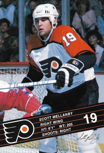 1987-88 Philadelphia Flyers Postcards #NNO Scott Mellanby Front