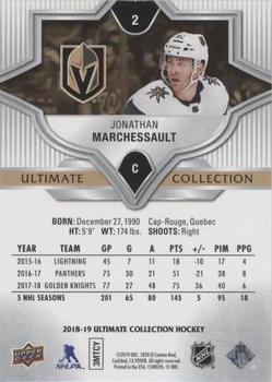 2018-19 Upper Deck Ultimate Collection #2 Jonathan Marchessault Back