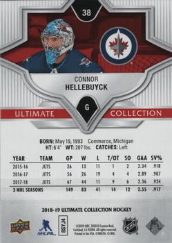 2018-19 Upper Deck Ultimate Collection #38 Connor Hellebuyck Back