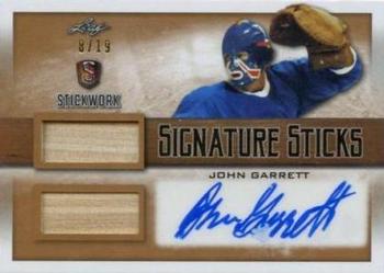 2017-18 Leaf Stickwork - Signature Sticks Autograph #SST-JG1 John Garrett Front