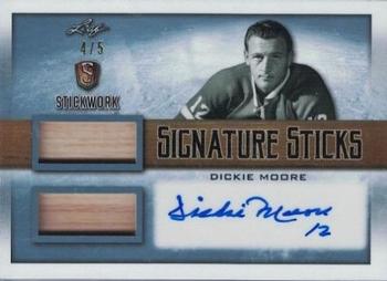 2017-18 Leaf Stickwork - Signature Sticks Autograph - Platinum #SST-DM2 Dickie Moore Front