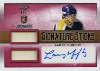 2017-18 Leaf Stickwork - Signature Sticks Autograph - Red #SST-LM1 Larry Murphy Front